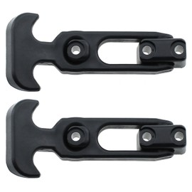 Bxian 2PCS 112x47mm Cooler Door Lock Replacement Rubber T Shape Elasticated Latch Black Elasticated Vibration Dampening Buckle Suitable for Toolbox and Cooler and Construction Machinery Hoods