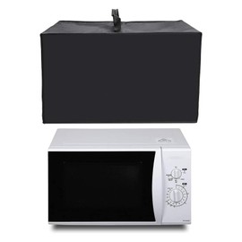 WISDING Heat-Resistant Waterproof Dust-Proof Microwave Oven Grill Cover Protector Nylon Fabric Microwave Oven Dust Cover Case Protections for Toaster Oven Black