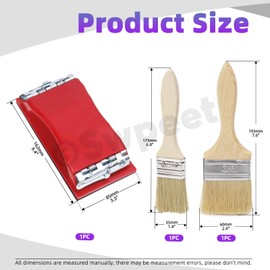 Swpeet 45Pcs in Set 14 Types 9" x 3.6" Wet & Dry Sandpapers, Wet or Dry Sandpaper, 120 to 3000 Assorted Grit Sandpapers with Sanding Block Sander and Brushes, Sand Paper Variety Pack Sandpaper