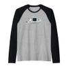 Vintage Tech Icons Retro IT Hardware and Gadgets Raglan Baseball