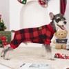 XPUDAC 2 Pack Plaid Dog Pajamas for Small Sized Dog,