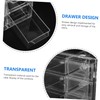 KOMBIUDA 6grids Drawer Organizer Acrylic Storage Compartments for Easy Access