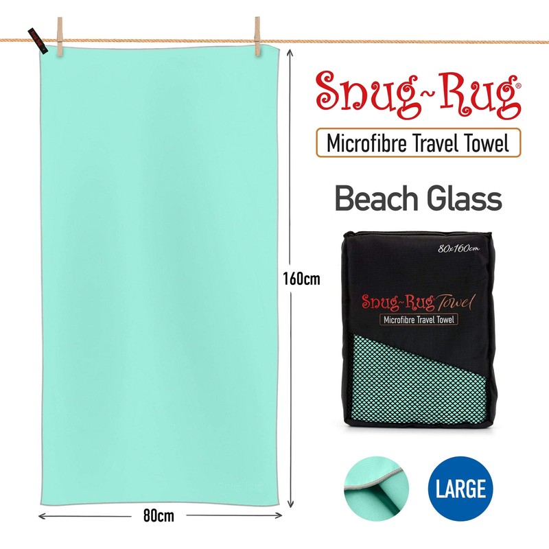 Snug Rug Microfibre Towel Super Absorbent Quick Drying Lightweight Compact