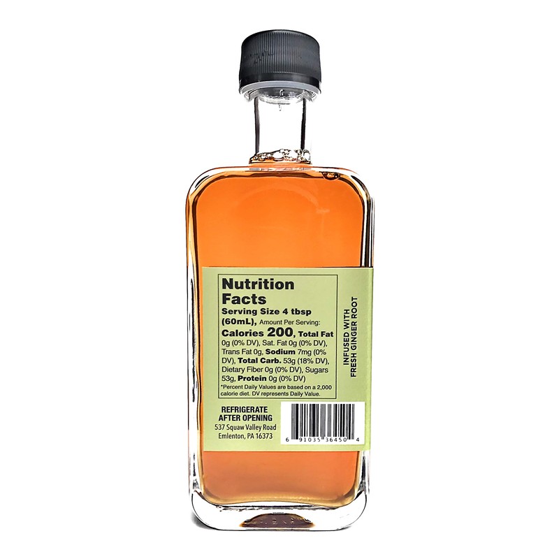 Old State Farms - Ginger Infused Pure Maple Syrup -