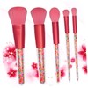 WOONEKY 5pcs Particle Handle Makeup Brush Women Candy Style Cosmetic
