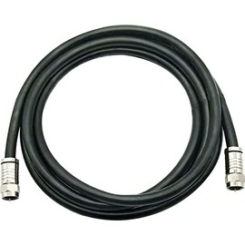 Newhouse Hardware 6’ RG6 Coaxial Cables, F-Type Connection, for TV, Antenna, DVR, Cable Modem, 5-Pack, Black
