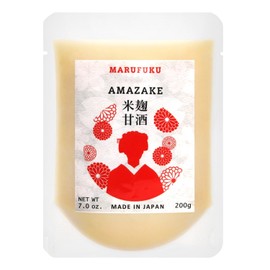 Amazake Drink From Japan made from White Koji 7.0oz-Non Alcoholic (Traditional Japanese fermented rice drink)【MARUFUKU】(200ml, White Rice Amazake)