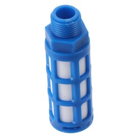SHUATI Silence Baffle 4pcs Plastic Pneumatic Solenoid Valve Blue Tower Muffler Exhaust 1/2"NPT Air Pneumatic Mufflers 32