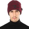DOANNOTIUM - Gorro de Punto para Hombre, diseño de Calavera,