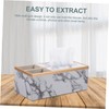 Gatuida Creative Marble Tissue Box Cover Practical Holder for Home