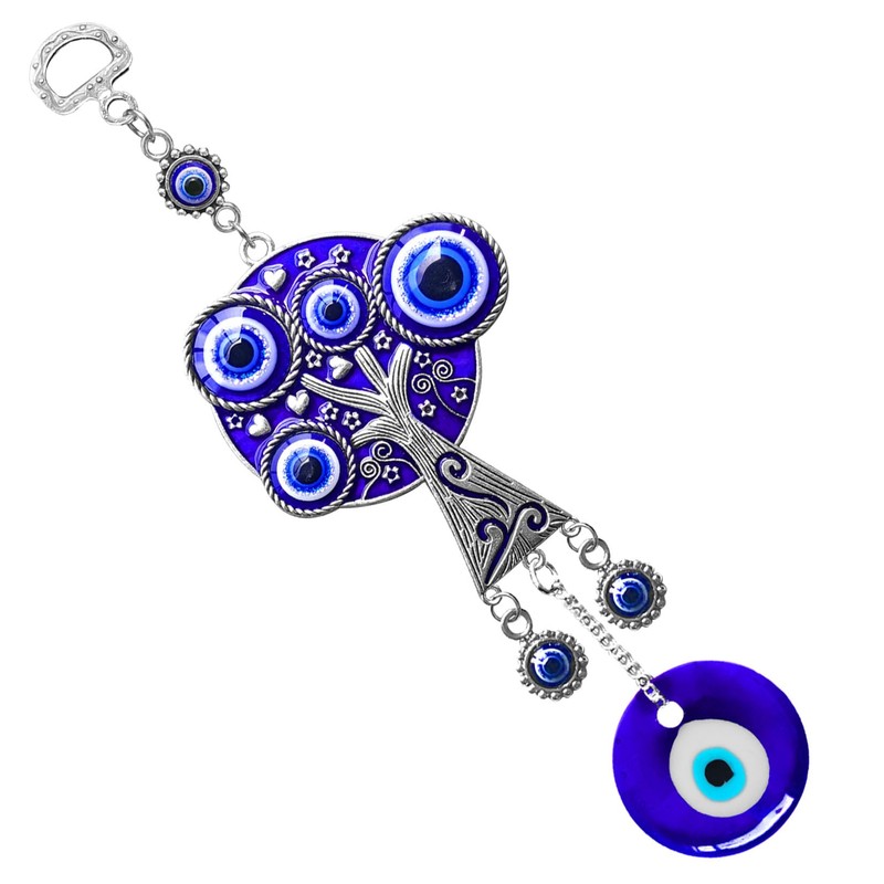 Peili Blue Evil Eye Wall Hanging Pendant Decor, Turkish Nazar