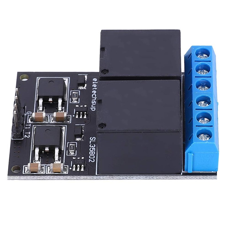 DC 12V 2-Channel Relay Module, Bistable Self-Locking Low Pulse Trigger