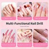 Professional Electric Nail Drill 45000RPM, Portable Rechargeable Electric Nail File