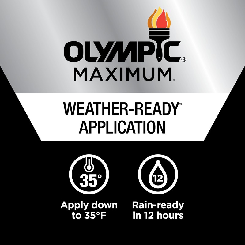 Olympic Maximum 1 gal. SC-1058 Oxford Brown Solid Color Exterior