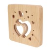 Wooden 3D LED Light Valentine's Day Hollow Hearts Shape Style
