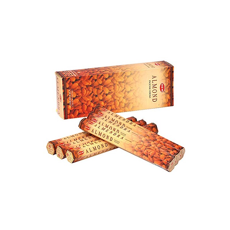 Almond - Box of Six 20 Stick Tubes, 120 Sticks