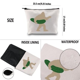G2TUP Pickles Lover Gift Pickle B Makeup Bag Funny Vegan Cosmetic Bag Pickled Food Lover Gift Pickles Meme Gift (Pickle B MB)