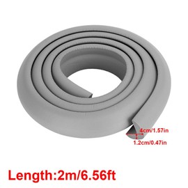 2M Kantenschutz Schaumstoff, Rubber Corner Guards Kids Kantenschutz Sicherheit Möbel Stoßleiste Tischkante Eckenschutz Protector(Grau)