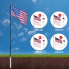 Flag Pole Sleeve 20ft 25ft Aluminum Hanging Display Accessory for