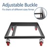 Sidasu Universal Folding Chair with Wheels for Plastic/Wood Chairs Office,