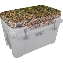 Cooler Seat Cushion for YETI Tundra, White (Cushion Only) (Mossy Oak Shadow Grass Blades, YETI 45)