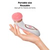 Electronic Facial Brush Reduce Fatigue Silicone Head Jadestone Roller Massaging