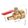 sourcing map Brass Air Ball Valve Shut-Off Switch 1/2 Inch