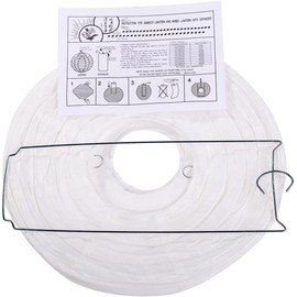 LIHAO Paper Lanterns, White Paper Lanterns, Paper Lanterns, 10 Pieces, 9.8 inches (25 cm), 10 Inches, Obon Lanterns, White Lanterns, Summer Festivals, Events, New Bon, First Bon Festival, Decorative,