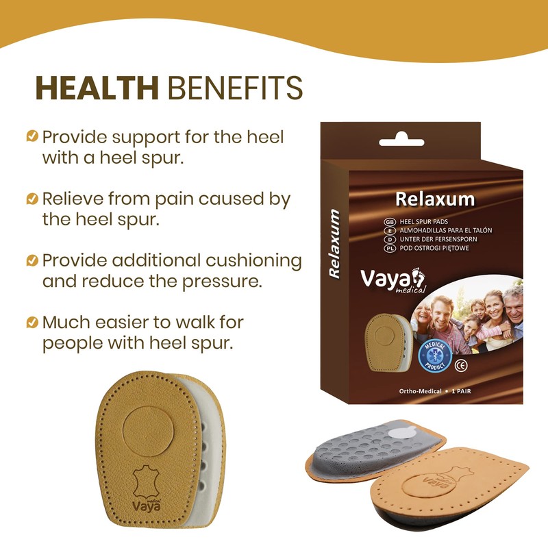 Vaya Relaxum Orthopaedic Heel Pads Heel Spur Inserts Heel Cushion