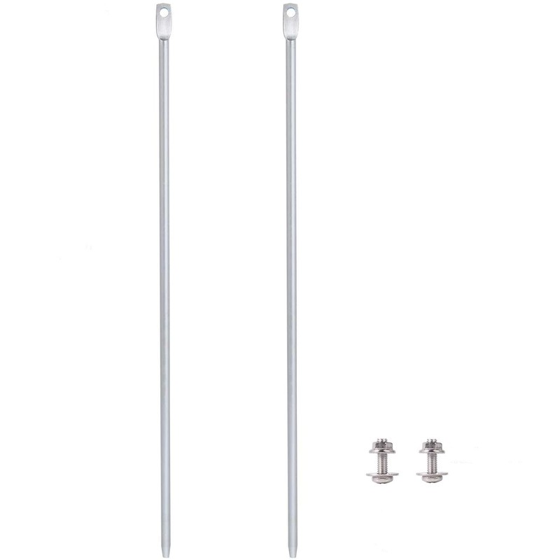 Kichwit 15.7" Metal Stakes for Yard Signs, 5/16 Inch Thickness,