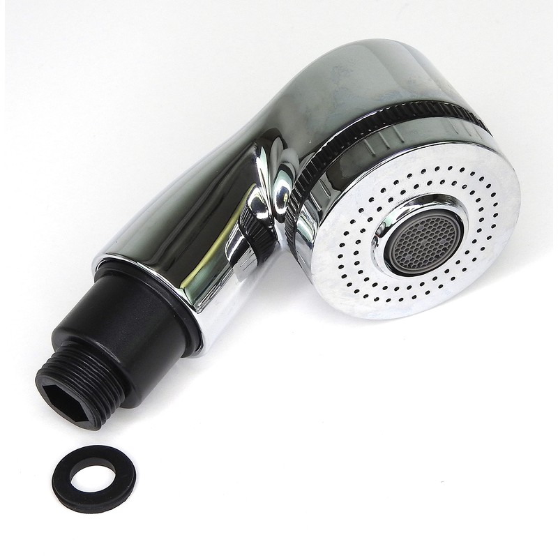 Lomansa Shampoo Bowl Sprayer Head - Silver Head with Black