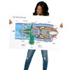 Pratt & Whitney 545A Engine Poster 24in x 36in