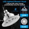 JINYOMFLY Rain Shower Head with LED, Rain Shower with LED