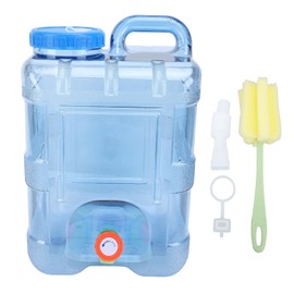 15L RV Water Tank Food Grade PC Portable Transparent Fresh Water Container with Faucet for Trailers Yacht Camper