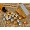 SCSpecial Aluminum Alloy Dice 5 Pieces 16mm Portable Metal Dices