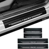 4 Pcs Carbon Fiber Car Door Sill Scuff Plate Auto