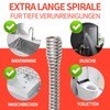Drain Unblocker Spring Wire （5m * 6mm）Professional Kitchen Sink Unblocker