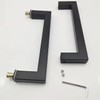 Door Handle 8" Stainless Steel 304 Matte Black Handle Push