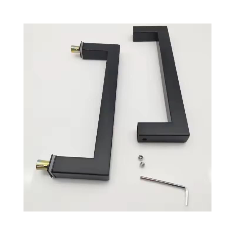 Door Handle 8" Stainless Steel 304 Matte Black Handle Push