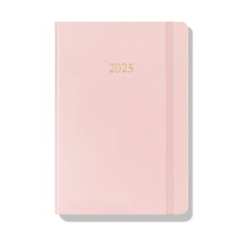 Wykeham's Executive 2025 Diary Journal with One Page a Day (Pink, A5)