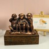 Wanwanzi 3 Wise Monkeys Statue Set - 3 in 1