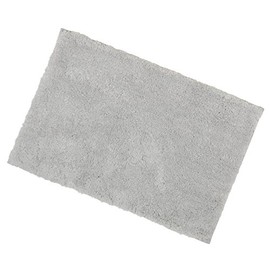 Grey Soft Tufted Microfibre Bathroom Shower Bath Mat Rug Non-Slip Back 50x80cm