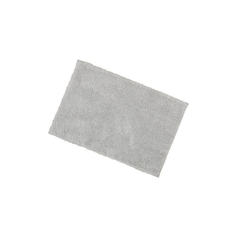 Grey Soft Tufted Microfibre Bathroom Shower Bath Mat Rug Non-Slip