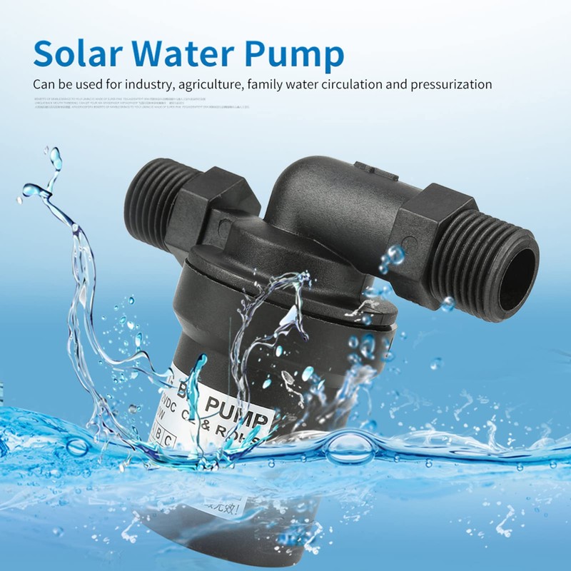 12V DC Brushless Pump, 10W Solar Water Pump Hot Water