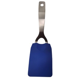 10" Stainless Steel Handle Flexible Nylon Head Turner Spatula (3 Pack, Blue)