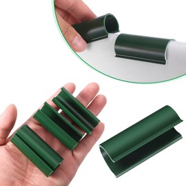 Jetec 32 Pcs PVC Pipe Clips Pool Cover Clamps for Above Ground Pool Greenhouses, Row Covers, Garden, Shelters, Bird Protection, 2.4 Inch Long(for 1/2 Inch PVC Pipe,Green)