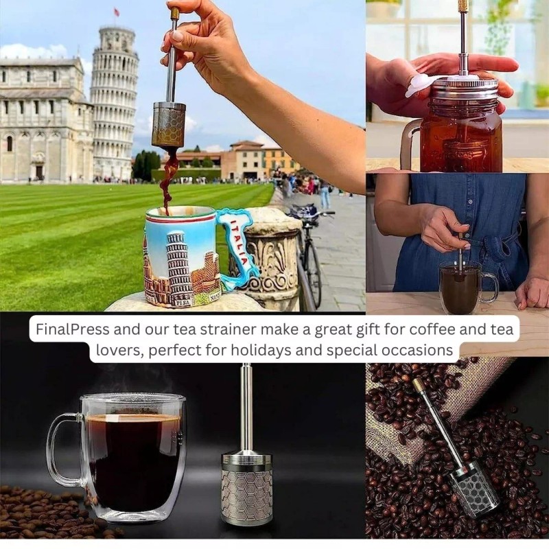 vigor Portable Convenient COFFEE Press plunger & Tea Filter with