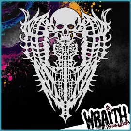Wraith SprayWorks Biomech #4 - Reusable Airbrush Stencil Template