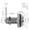 Tidorlou 4 Pack Combination Locks, Password & Combination Cylinder Chrome