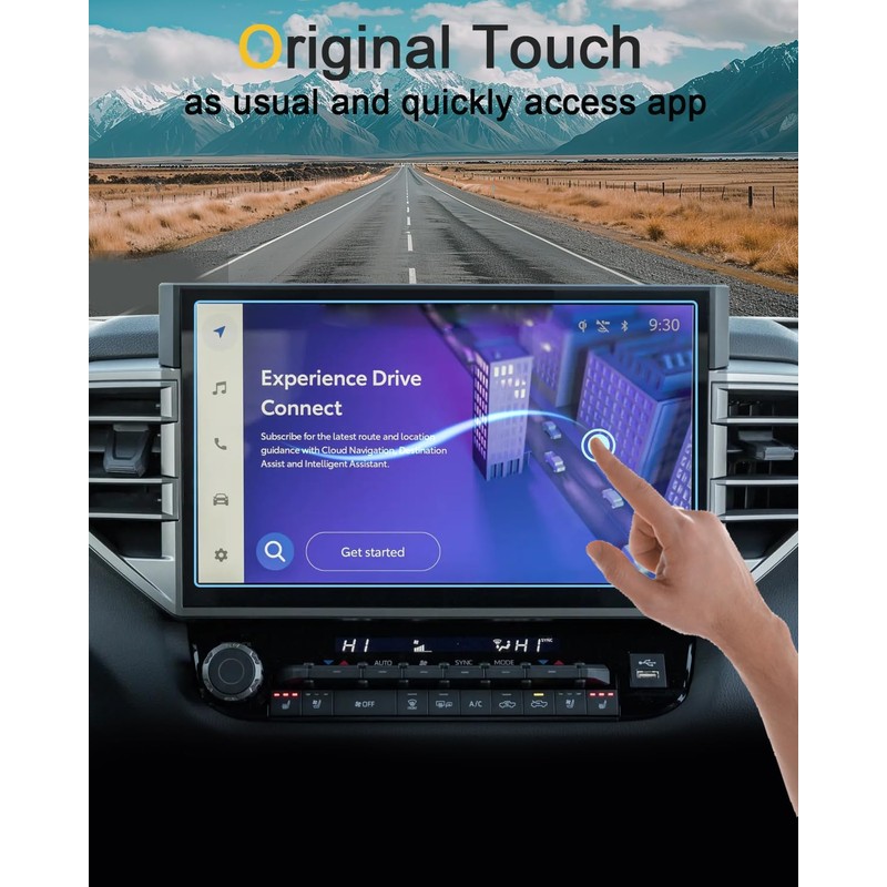 KOOGEN Tempered Glass Screen Protector for Toyota Tundra 2022-2026,Sequoia 2023-2026,Infotainment